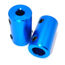 Муфта 5mm-8mm, D14 L25 синяя, цельная